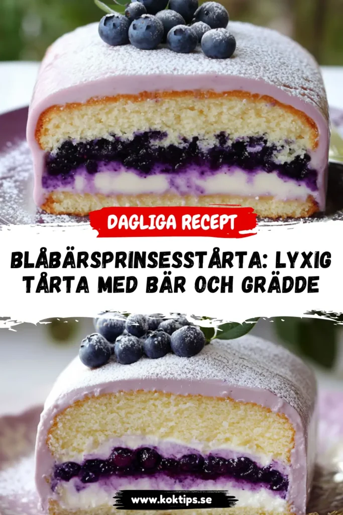 Blåbärsprinsesstårta