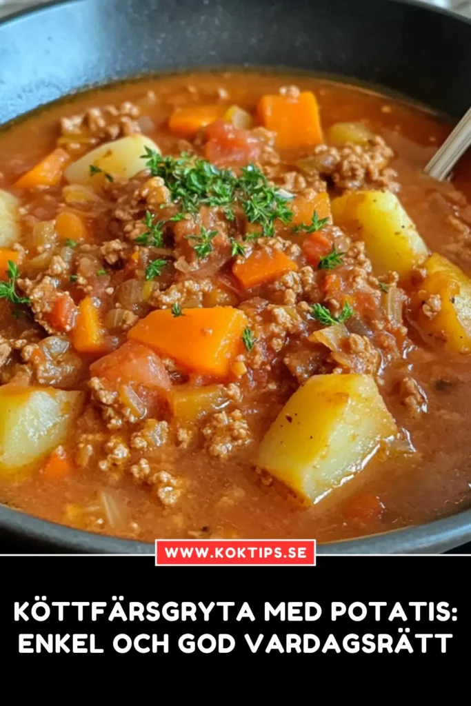 Köttfärsgryta med potatis