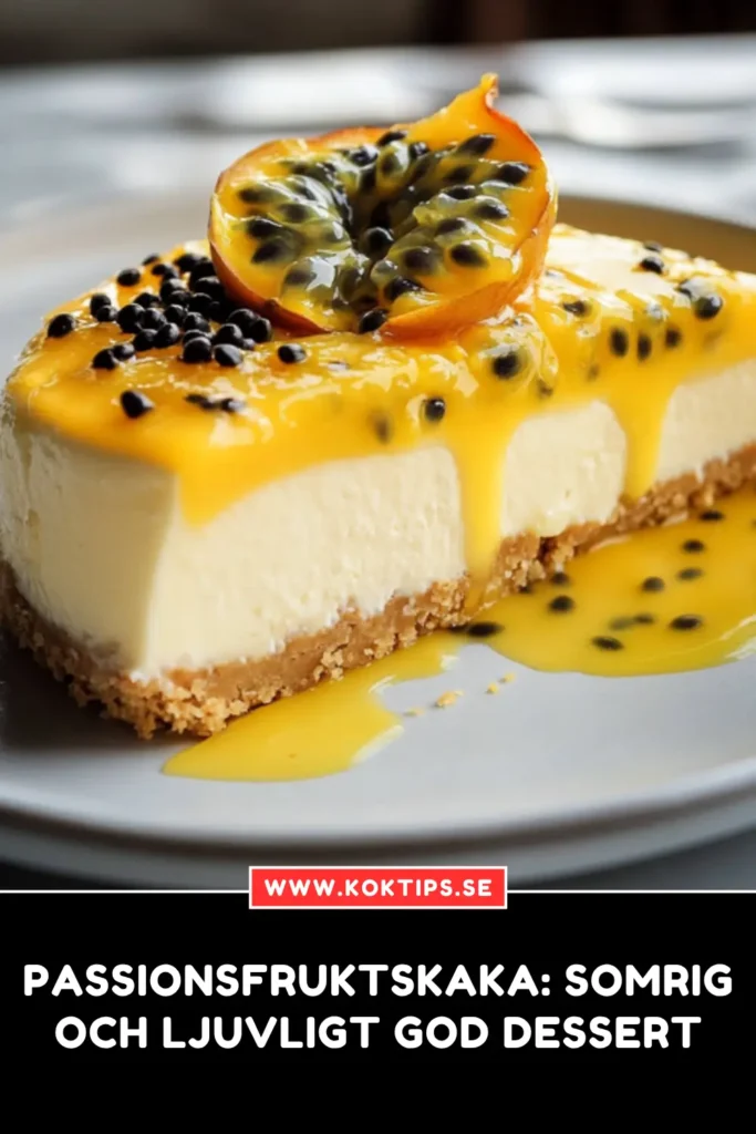 Passionsfruktskaka