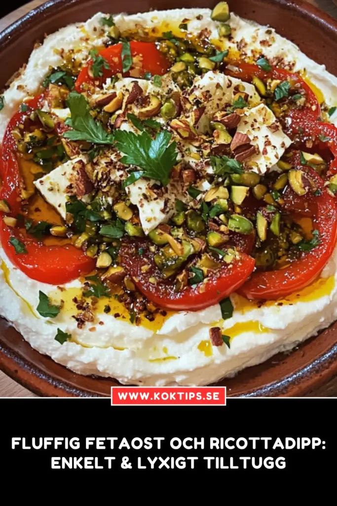 fetaost och ricottadipp