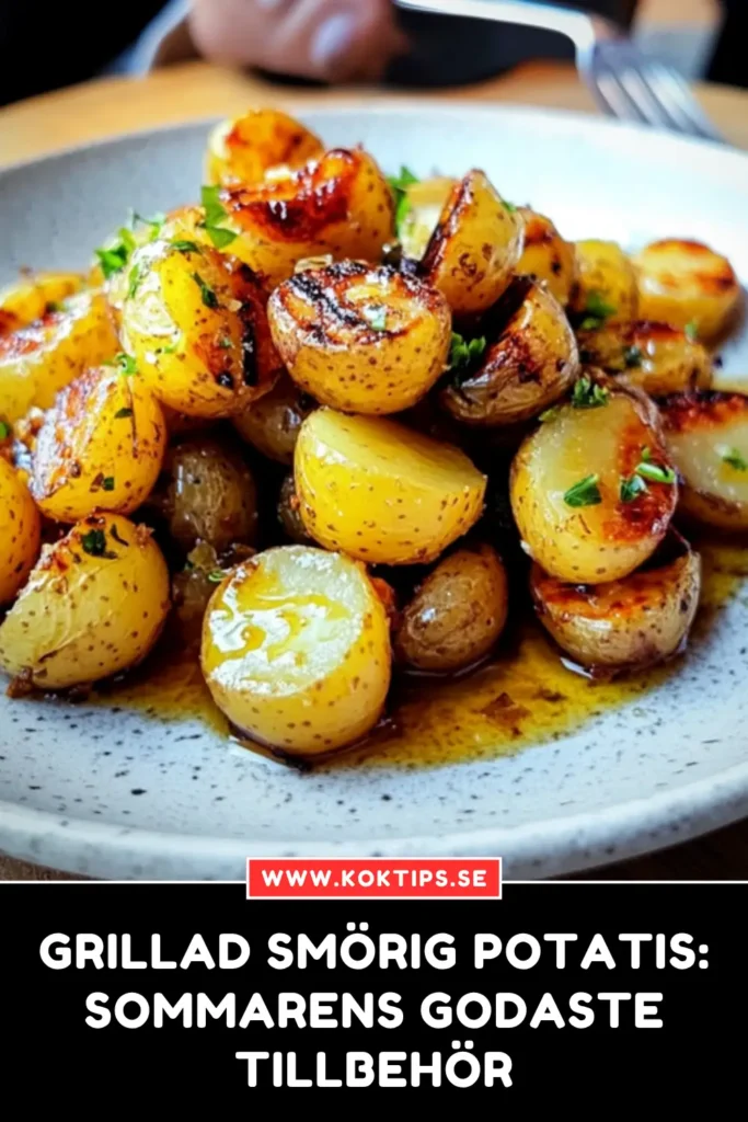 Grillad smörig potatis