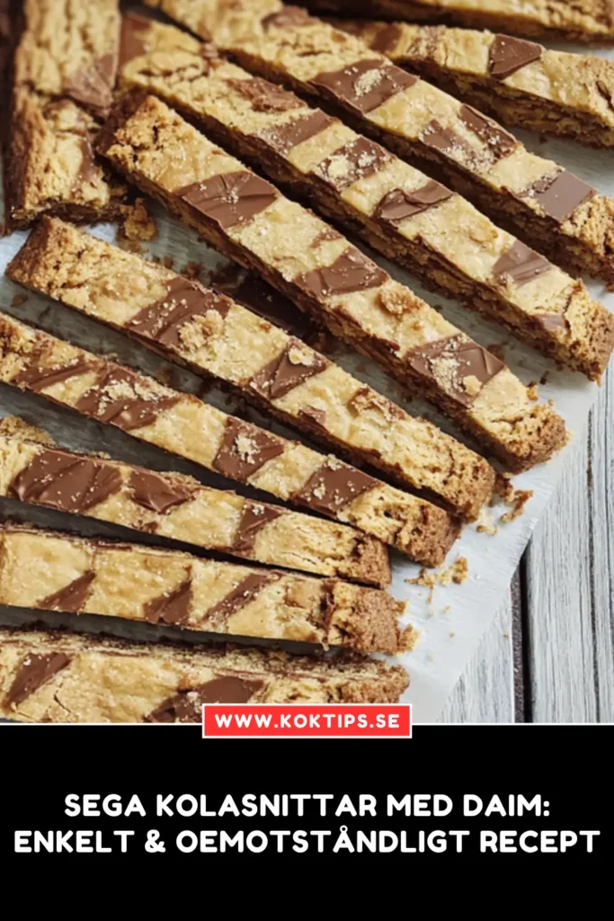 kolasnittar med Daim