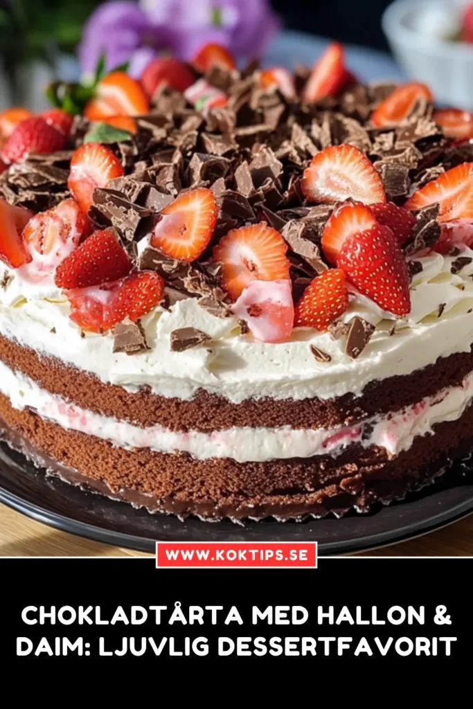Chokladtårta med hallon