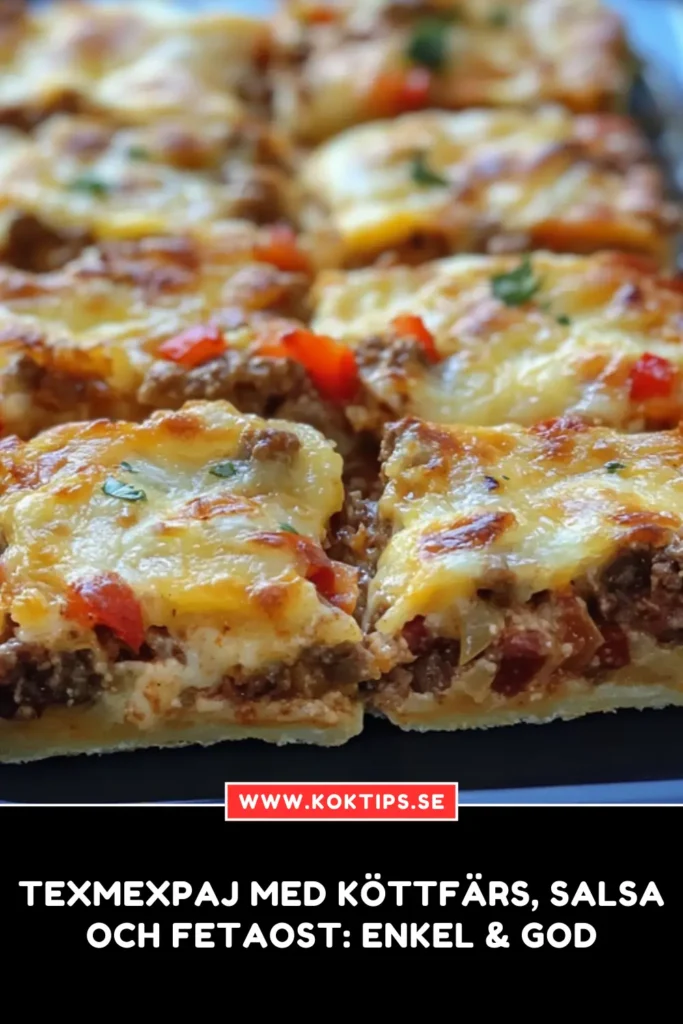 Texmexpaj med köttfärs