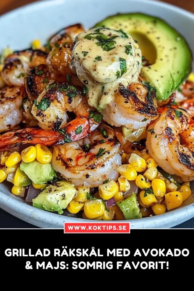 Grillad räkskål
