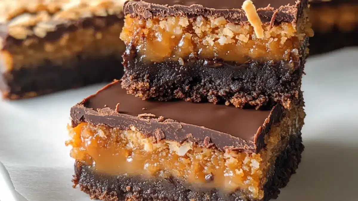 Kokos och mjölkchoklad fudgebrownies