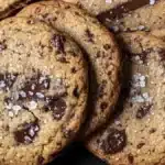 Mördegskakor med choklad och havssalt