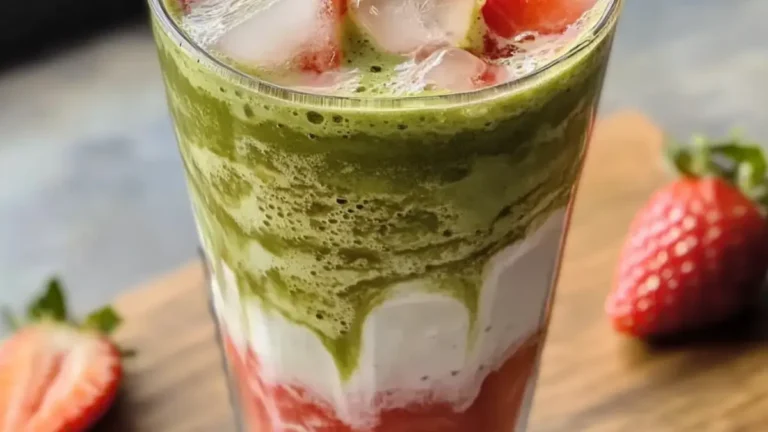 Isad Jordgubbs Matcha Latte
