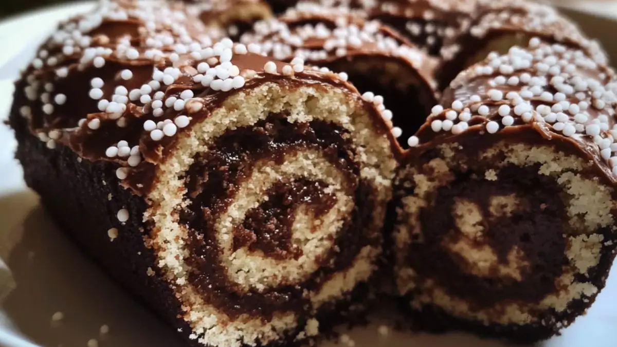 Chokladbollsrulltårta