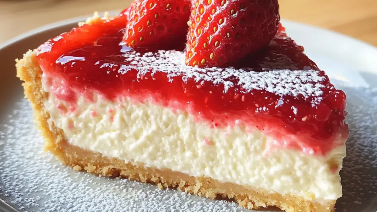 Krämig yoghurttårta med 3 ingredienser