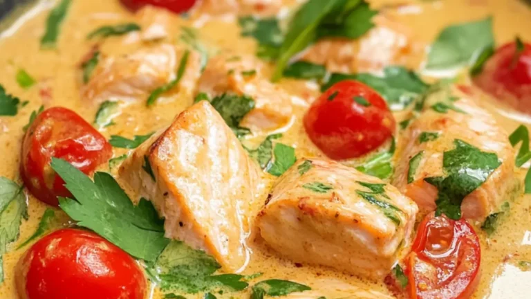 Laxgryta med kokosmjölk