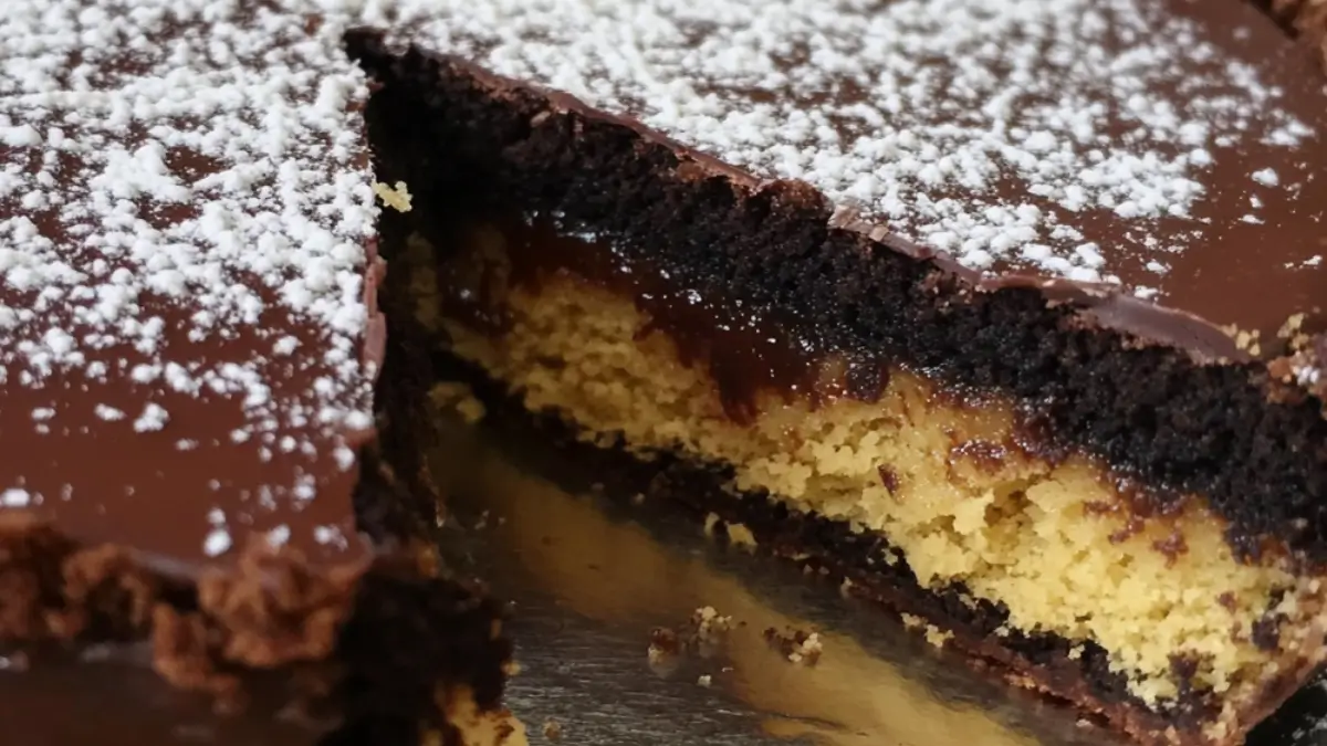 Kladdkaka med kakdeg