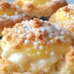 Hastbullar med vaniljkräm