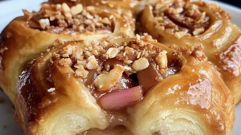 Sticky buns med rabarber