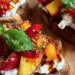 Bruschetta med nektarin