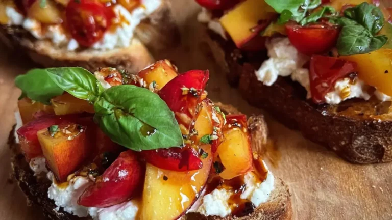 Bruschetta med nektarin