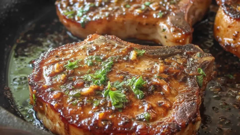 Fläskkotletter med Vitlök och Farinsocker