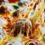 Mozzarellagratinerade italienska köttbullar