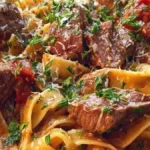 Oxfilépasta med parmesan