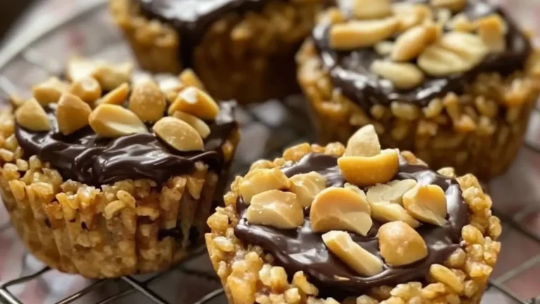 Snickersmuffins med jordnötter