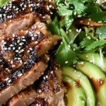 Pork med asiatisk sallad