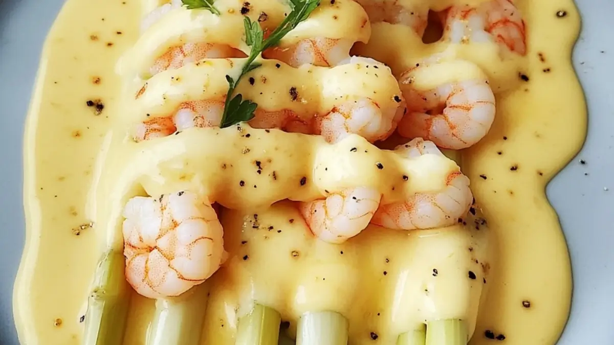 Vita sparris med hollandaise