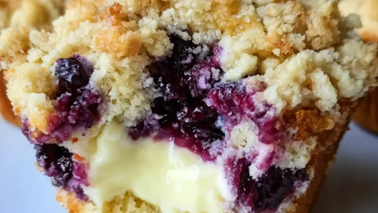 blåbärsmuffins med cheesecakefyllning