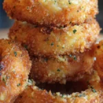 Krispiga Parmesanlökringar