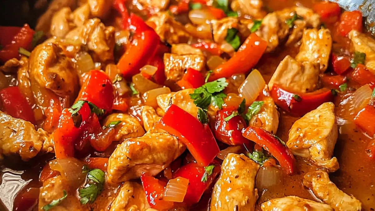Kryddig Kycklingwok