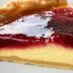 Mördegspaj med vaniljkräm och sylt