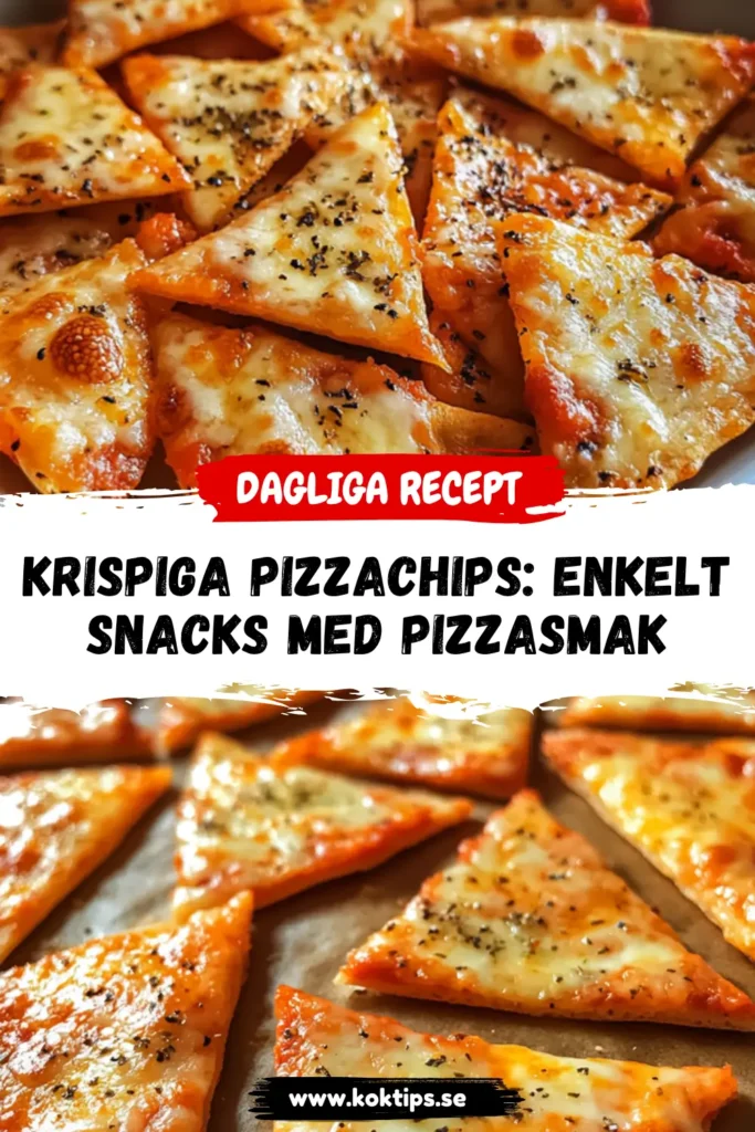 Krispiga pizzachips