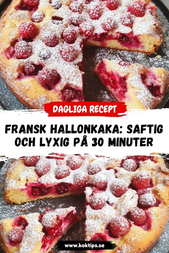 Fransk hallonkaka