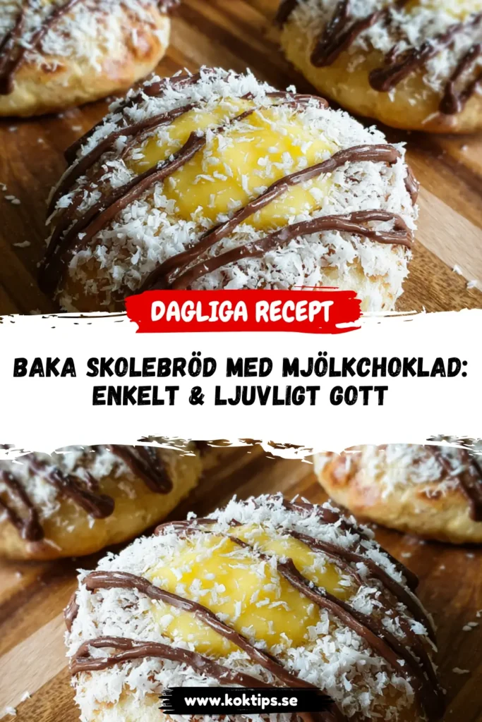 Skolebröd med mjölkchoklad