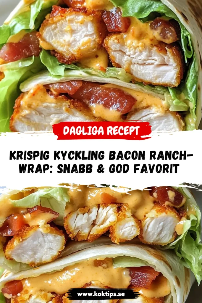 kyckling bacon ranch-wrap