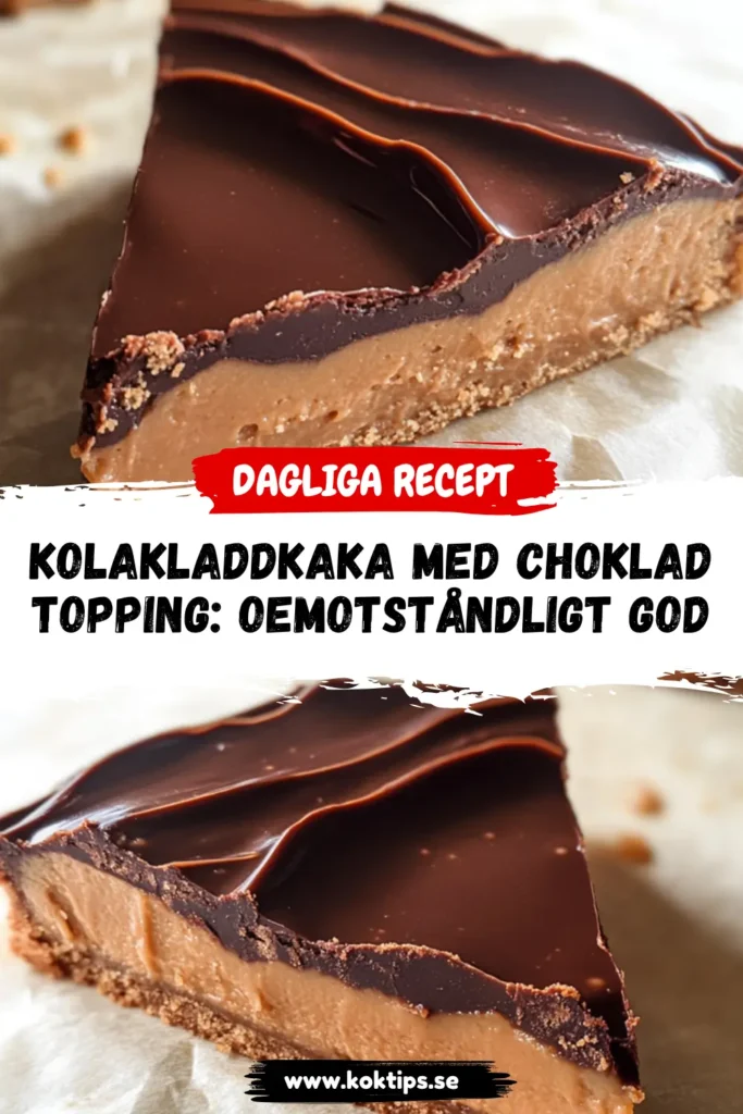 Kolakladdkaka med chokladtopping
