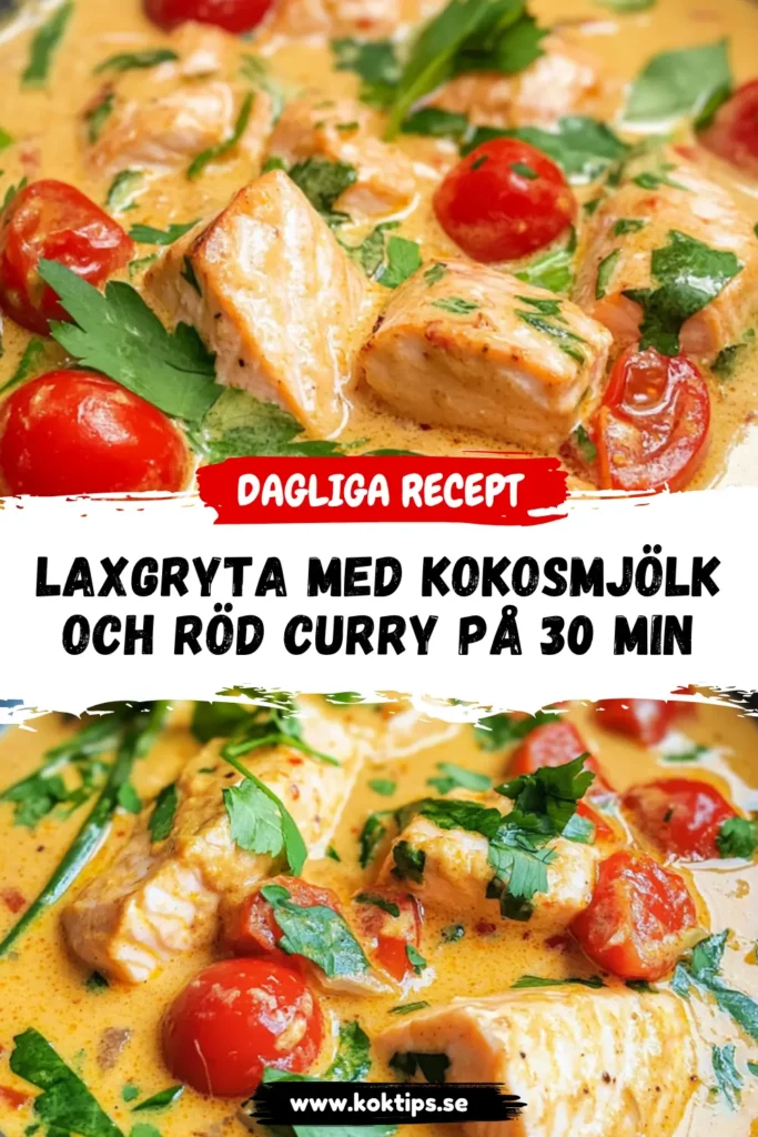 Laxgryta med kokosmjölk