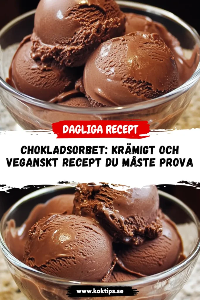 Chokladsorbet