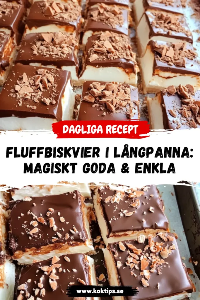 Fluffbiskvier i långpanna