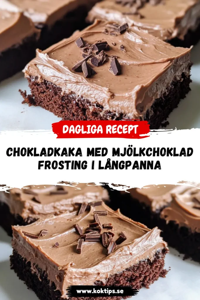 Chokladkaka Med Mjölkchokladfrosting