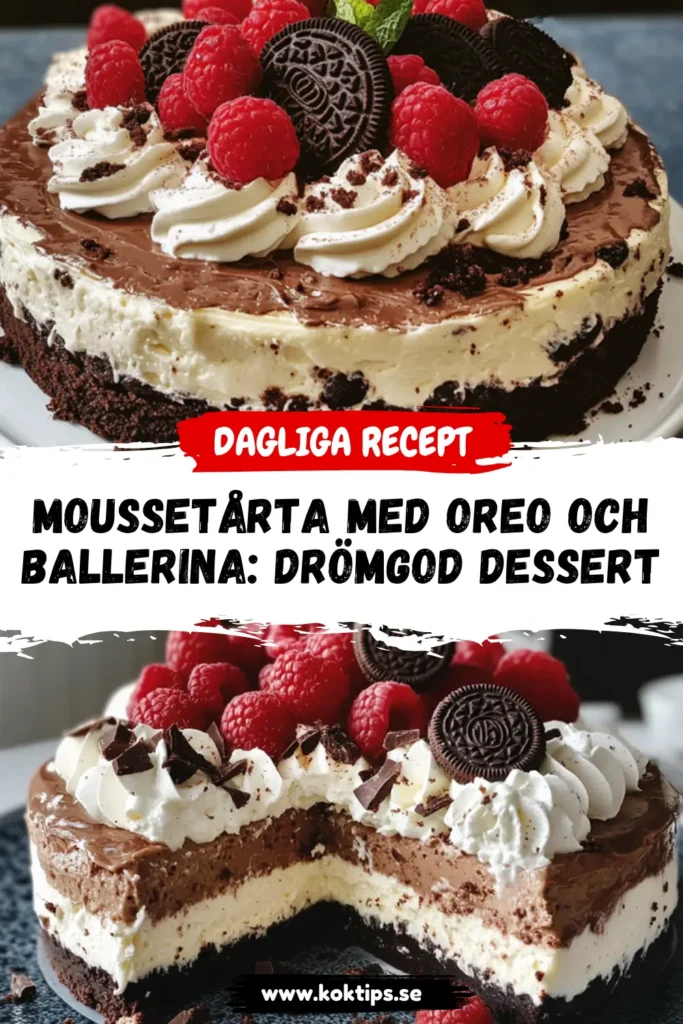 Moussetårta Med Oreo Och Ballerina