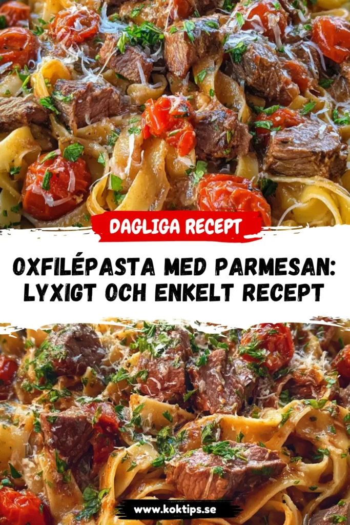 Oxfilépasta med parmesan