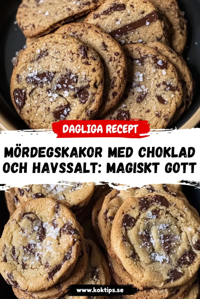 Mördegskakor med choklad och havssalt
