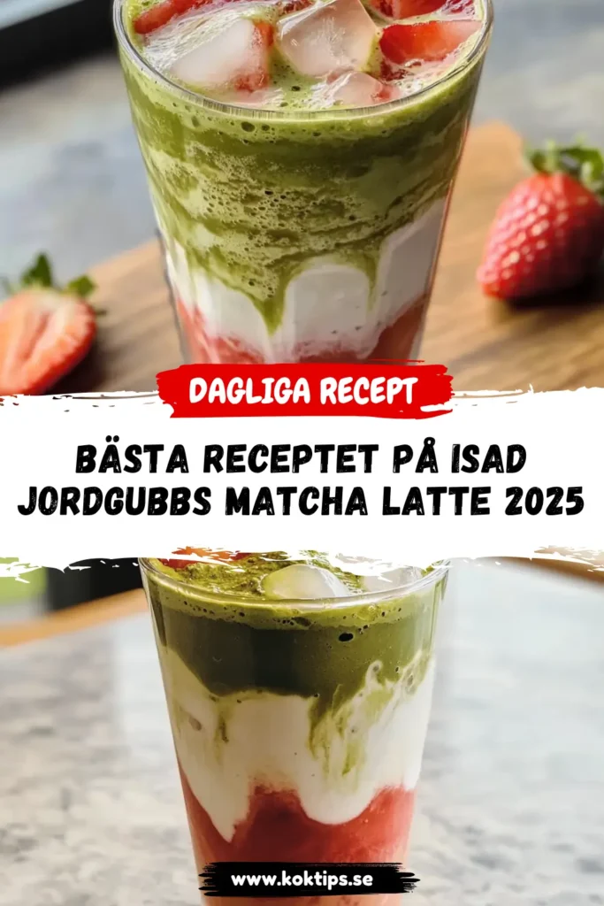 Isad Jordgubbs Matcha Latte