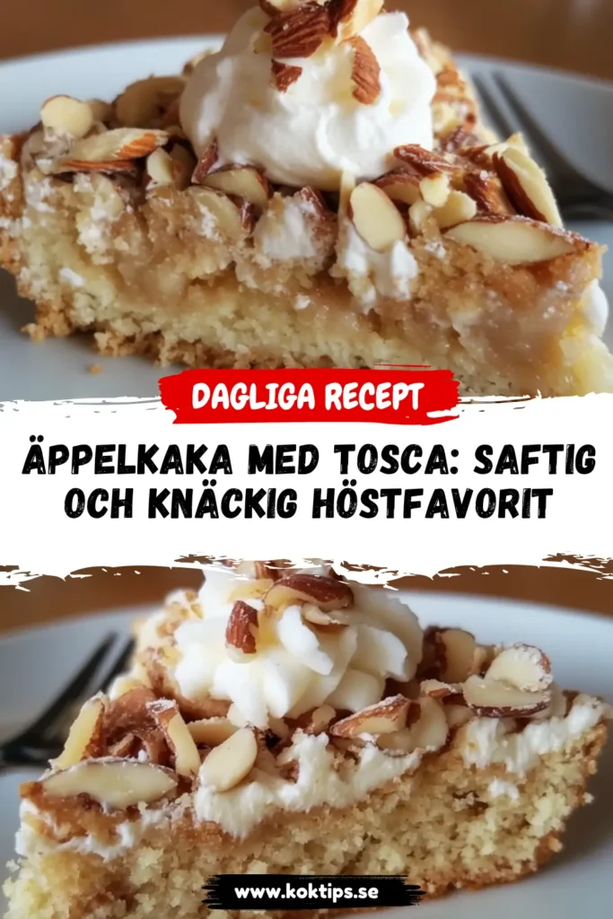 Äppelkaka med tosca
