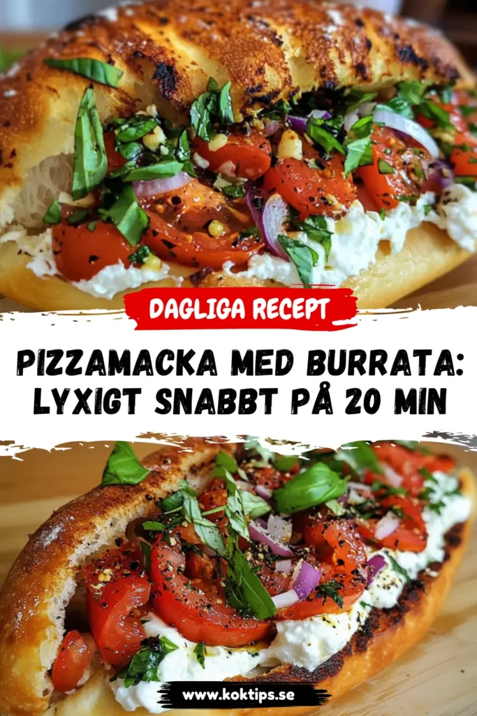 Pizzamacka med burrata