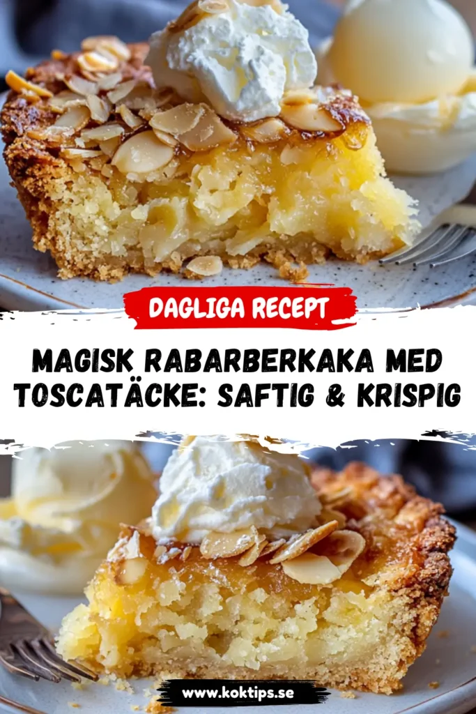 Rabarberkaka med toscatäcke