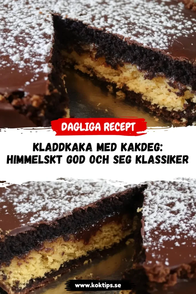 Kladdkaka med kakdeg
