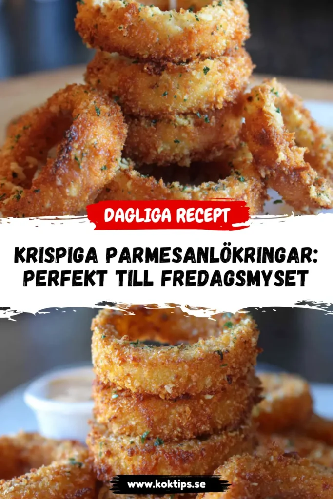 Krispiga Parmesanlökringar