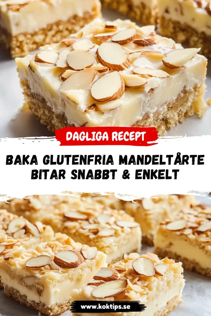 Glutenfria Mandeltårtebitar