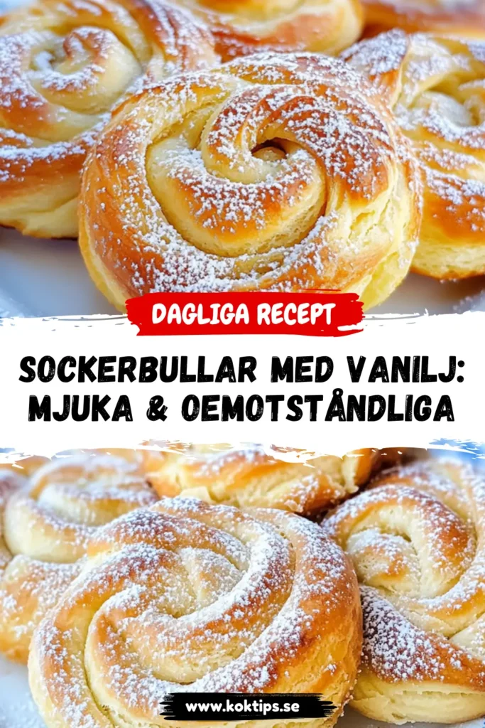 sockerbullar med vanilj